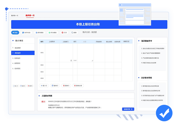機關內部一張表